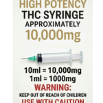 Approx 10,000mg THC Distillate Syringes